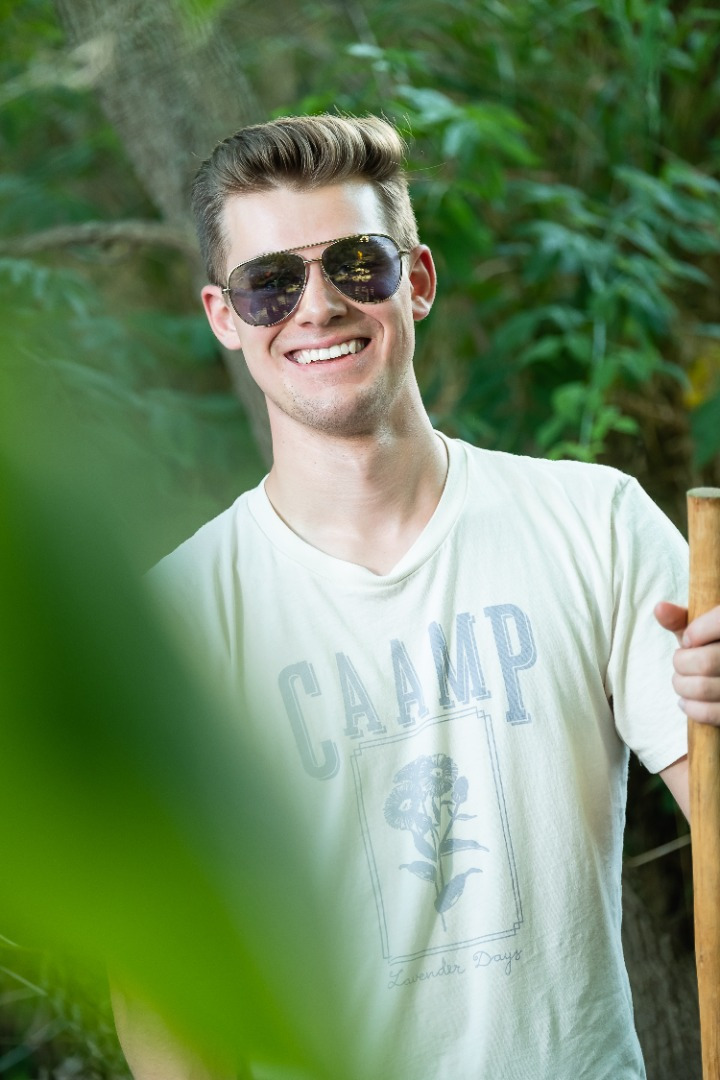 Senior portrait outdoors